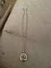 鎏心O型十字銀項鏈男女925銀裸鏈復古毛衣鏈長(cháng)款百搭韓版鎖骨鏈禮物 粗4mm長(cháng)60cm重（15克） 曬單實(shí)拍圖