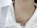 周大金 CHOW TAI KING十二生肖純銀項鏈女生本命年蛇年輕奢吊墜生日情人節(jié)禮物送女朋友 幸運萌寵生肖蛇【品牌禮盒】 曬單實拍圖