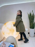 G.DUCKKIDS女童韓國(guó)童裝春秋新款雙面羊絨2025兒童大衣呢大衣毛呢洋氣外套潮 呢子大衣外套春秋款 130 曬單實(shí)拍圖