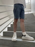 真維斯牛仔短褲男士夏季新款涼感五分褲彈力潮牌寬松直筒中褲子夏季男 612淺藍(lán)色 31 曬單實(shí)拍圖