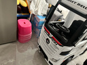益京奔馳卡車(chē)頭兒童電動(dòng)汽車(chē)四輪四驅可坐人遙控寶寶貨車(chē)小孩半掛拖車(chē) 高配白+大電瓶+四驅皮座+遙控+藍牙音樂(lè )+手機遙控 曬單實(shí)拍圖