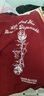 至唯酒紅色純棉短袖t恤男夏季玫瑰印花情侶美式高街潮牌寬松半袖T體恤 酒紅色 XL 曬單實(shí)拍圖