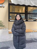 高梵黑金鵝絨服機能4.0五格羽絨服男女同款中長款冬裝外套 高定騎士黑 XS 曬單實拍圖