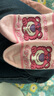 迪士尼女童襪子春夏薄款網(wǎng)眼短襪草莓熊中筒襪DSS3521六雙16-18cm 曬單實(shí)拍圖