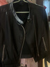 凱撒（KAISER）真皮皮衣女機車(chē)款單皮外套女士秋裝立領(lǐng)斜拉鏈小皮衣韓版時(shí)尚外套 黑色 XL(170/92A) 曬單實(shí)拍圖