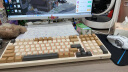 森松尼（sunsonny）机械键盘鼠标套装有线客制化电竞游戏台式电脑笔记本通用网吧外设98配列发光 咖啡棕白【红轴】+M3S鼠标 实拍图