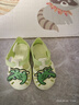 卡特兔童鞋兒童學(xué)步鞋夏季兒童涼鞋男童踩水玩水速干洞洞鞋女寶沙灘鞋子 青檸 24 內長(cháng)14.5cm  腳長(cháng)13.6-14.2 曬單實(shí)拍圖