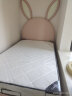 翌芭【佛山发货】儿童床卡通兔子耳朵真皮单双人女孩公主粉色 升级版-单床+环保3E椰棕床垫 1.2*2米-框架结构-默认主图色 实拍图