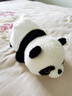 紡寵園可愛(ài)翻轉熊貓變身小熊貓公仔玩偶毛絨玩具趣味娃娃女生兒童節禮物 棕色變黑白色 35cm 曬單實(shí)拍圖