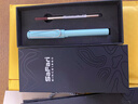 LAMY德國lamy寶珠筆 凌美商務(wù)簽字筆中性筆禮盒裝刻字 lamy-馬卡龍藍-天地蓋禮盒 送皮套 曬單實(shí)拍圖