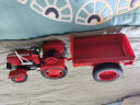 凯迪威工程汽车模型合金拖拉机模型农场机械仿真男孩儿童礼品农用玩具车 带车斗复古拖拉机红色 实拍图