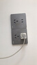 德力西（DELIXI）拉絲開關(guān)插座面板電工電料86型裝修家用墻壁電源全屋套餐822灰色 雙電腦網(wǎng)絡(luò)（六類） 曬單實(shí)拍圖