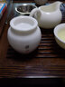 午間 祥云獻(xiàn)瑞德化白瓷茶葉罐家用茶葉盒陶瓷茶倉儲(chǔ)物密封罐香薰罐小號(hào) 禪語 羊脂白玉（小茶罐_靜心） 曬單實(shí)拍圖