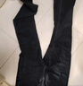 真維斯（JEANSWEST）牛仔褲女微喇2025夏季小個子高腰顯瘦馬蹄喇叭女褲子黑色M 曬單實拍圖