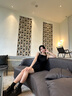 Mandy Zhang法式黑色一字領(lǐng)短款吊帶連衣裙女夏季氣質(zhì)小黑裙子禮服 靜謐黑 XS 155/80A 曬單實拍圖