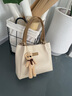 紀詩(shī)哲（GIEVSZHE）包包女包輕奢品牌單肩包女士手提托特包 生日女神節禮物送老婆 【米白色】現貨當天發(fā) 精美禮盒裝 曬單實(shí)拍圖