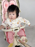 蒂樂嬰兒車墊子秋冬保暖推車棉墊嬰兒遛娃神器坐墊餐椅通用躺靠墊 甜心兔【夾棉加厚款】 曬單實(shí)拍圖