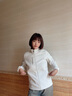 西域駱駝（VANCAMEL）抓絨衣男女加厚保暖搖粒絨內(nèi)膽開衫柔軟舒適立領(lǐng)上衣休閑衛(wèi)衣外套 YR669米白-女 L 曬單實拍圖