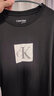 Calvin Klein Jeans夏季男士通勤休閑ck線(xiàn)型鏤空印花純棉圓領(lǐng)短袖T恤40IC811 BAE-太空黑 XL 曬單實(shí)拍圖