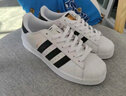 adidas SUPERSTAR復古低幫貝殼頭運動板鞋男女阿迪達斯官方三葉草 白/一號黑 38 曬單實拍圖