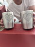 琢逸結婚紀念日禮物七夕送老婆送老公十周年創(chuàng  )意情侶新婚定制錫杯一對 對杯+Q版手繪【順豐速度】 曬單實(shí)拍圖