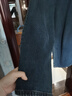 初棉大理石紋隕石藍(lán)加厚闊腿牛仔褲女24秋冬寬松顯瘦拖地深色長褲 隕石藍(lán) M 曬單實(shí)拍圖