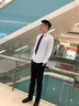 花花公子（PLAYBOY）【兩條裝】西褲男正裝西服褲子男商務(wù)休閑小腳新郎修身韓版直筒 藏青長褲+黑色長褲 31 曬單實(shí)拍圖