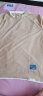 摘星少年简约假两件休闲短袖T恤男夏季韩风情侣体恤克莱因蓝宽松中袖 驼色 XL 晒单实拍图