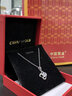 中國黃金（CHINA GOLD）四葉草銀項鏈女999足銀時(shí)尚吊墜銀飾品結婚生日禮物女送女友老婆 四葉草項鏈【白-玫瑰禮盒】 曬單實(shí)拍圖