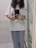戀的短袖T恤女夏季寬松學(xué)生高中初中女生衣服夏天上衣2024新款POLO衫 潮流韓版翻領(lǐng)白色 均碼（可備注碼數） 曬單實(shí)拍圖