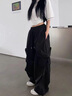 舒裟jazz爵士舞服裝女套裝夏天kpop街舞蹈服褲子hiphop運(yùn)動(dòng)高腰堆堆褲 8138黑色 常規(guī) L 【建議105-120斤左右】 曬單實(shí)拍圖
