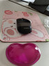 HRHPYM 創(chuàng  )意心形透明鼠標墊護腕創(chuàng  )意可愛(ài)硅膠卡通辦公游戲手托水晶手碗墊鼠標護腕墊 G14 紫色 曬單實(shí)拍圖