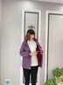 羅蒙（ROMON）媽媽裝外套加絨加厚棉服2025新款時(shí)尚中老年女裝秋冬中長(zhǎng)款棉衣 紫色 XL （建議105斤以下） 曬單實(shí)拍圖