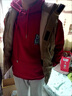 軒萊雅純色棉服馬甲男冬季港風(fēng)潮流加厚無(wú)袖棉衣外套寬松設計感保暖背心 咖啡色 2XL 曬單實(shí)拍圖