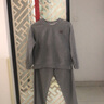 衣典零一（LEDIALYI）時(shí)尚洋氣質(zhì)運動(dòng)套裝女2025春秋季新款中年休閑衛衣哈倫褲子兩件套 灰色 M （推薦110斤內） 曬單實(shí)拍圖