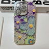 鹿途者 DEERWALK適用唯美點(diǎn)鉆油畫(huà)花朵手鏈iphone14promax手機殼蘋(píng)果15新款ins風(fēng)12pro硅膠11女帶鏡頭膜13pro防摔 閃粉鏡頭膜 點(diǎn)鉆油畫(huà)紫藍花朵+手環(huán)鏈 iPhone 1 曬單實(shí)拍圖