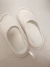 名創(chuàng)優(yōu)品（MINISO）家居拖鞋男女情侶家用舒適浴室防滑防臭涼拖鞋夏 珍珠白  42-43 曬單實(shí)拍圖