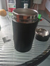 泡茶保溫杯男士高檔大容量帶手柄過濾網(wǎng)雙層保溫杯泡茶保溫杯 黑色 400ml 長效保溫 曬單實拍圖