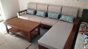 丽巢 实木沙发客厅组合家具中式现代转角沙发小户型木质沙发床两用17 (拉床款)四人位+贵妃+茶几 实拍图