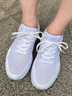 特步女鞋運動(dòng)鞋女網(wǎng)面學(xué)生防滑戶(hù)外旅游鞋休閑軟底跑步鞋 白色（網(wǎng)面9828） 37 曬單實(shí)拍圖