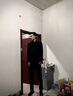 威登羊中山裝男休閑西裝上衣春秋季新中式職業(yè)正裝外套夾克立領(lǐng)西服套裝 外套+黑短T+黑西褲【三件套 XL 曬單實(shí)拍圖