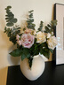 Harbor House美式家居假花裝飾仿真花擺件玫瑰花客廳花束絹花【門店同款】 Cassie 三杈仿真緗色手感玫瑰/支 曬單實拍圖