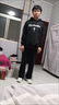 安初夏衛(wèi)衣男士休閑套裝連帽春秋季新款痞帥氣衣服男裝學(xué)生穿搭配三件套 黑色三件套 XL 【推薦120-140斤】 曬單實(shí)拍圖