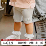 嫚熙（EMXEE）莫代爾女童五分褲寶寶打底褲夏季柔軟透氣短褲百搭休閑基礎(chǔ)款 米色 100cm 曬單實(shí)拍圖