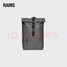 Rains卷頂包男女雙肩包騎行登山背包Rolltop Rucksack /13320 灰色 One Size 曬單實(shí)拍圖