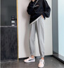 柘雨 孕婦褲秋冬外穿孕婦褲子冬天保暖運動(dòng)純棉休閑褲孕婦秋裝可調節小個(gè)子加厚孕媽衛褲 花灰色 M(適合85-110斤) 曬單實(shí)拍圖