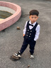 羅蒙男童禮服套裝兒童馬甲周歲禮服男寶寶生日花童小西服韓版演出 馬甲套裝：馬甲+襯衫+褲子+領(lǐng)結 110 曬單實(shí)拍圖