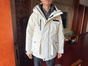 網(wǎng)易嚴選【中國大鵝】90白鵝絨工裝羽絨服加厚保暖抗極寒-3七夕送男友老公 暖茶白-機能工裝(多口袋) 90巨朵鵝絨 XS （160/84A) 曬單實拍圖