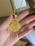 夢金園七夕情人節(jié) 黃金項(xiàng)鏈女 足金魚仔素鏈鎖骨鏈金鏈子 送女友老婆 47cm 約11.5g 曬單實(shí)拍圖