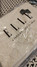 ELLE100%羊毛蛇年男女圍巾女士冬季保暖送禮圍脖年會圍巾禮盒本命年 奶白色 曬單實拍圖
